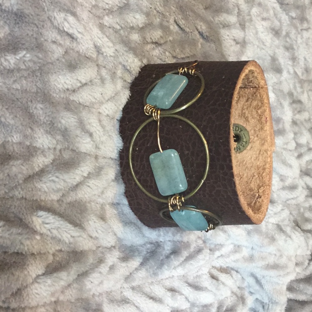 Handmade leather cuff